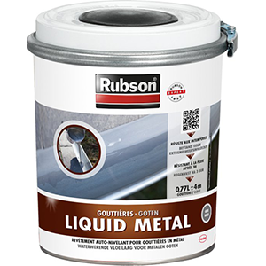 Rubson Liquid Metal Gootcoating 770 ml Zilver